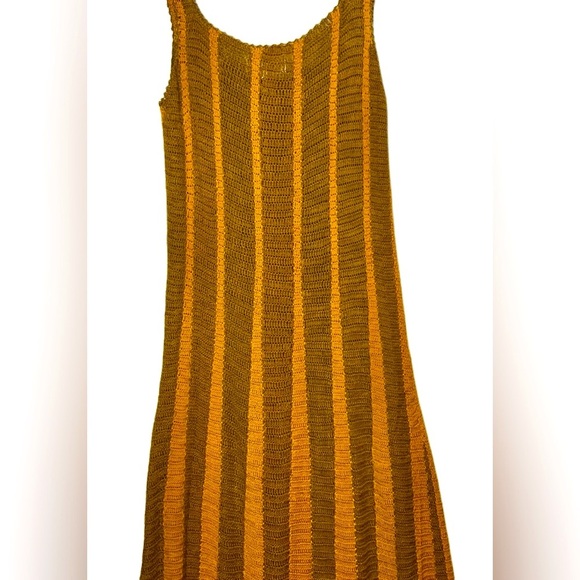 NWT Cleobella Ginger Hand Crochet Maxi Dress in Terracotta & Brown Stripes, M - Picture 13 of 16